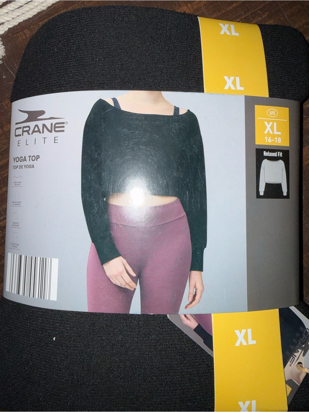 Crane Elite Off-the-Shoulder Relaxed Sweater - Black